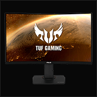 Monitor gamer curvo Asus Tuf Gaming VG24VQ led 23.6 